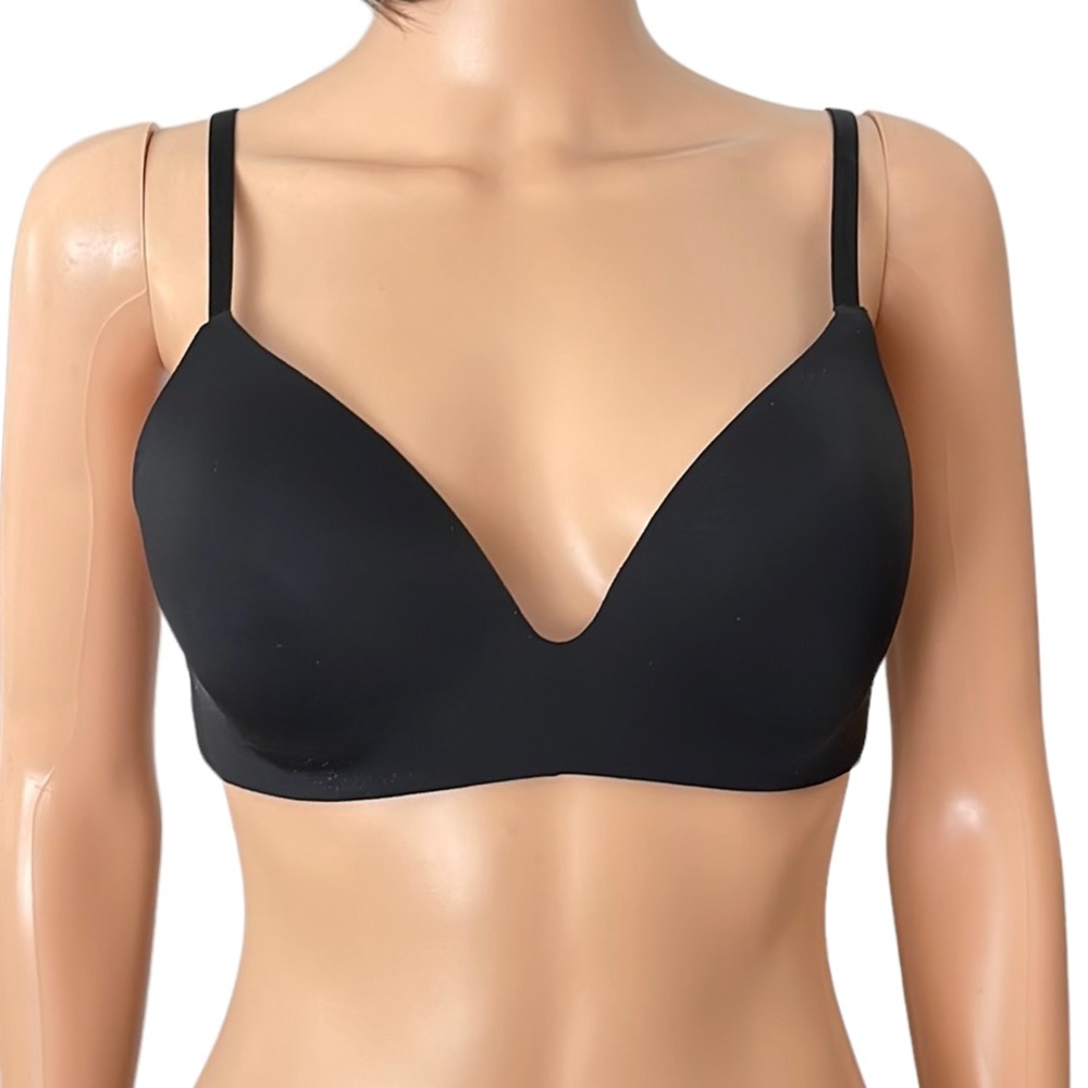 Victoria Secret black t shirt sweater bra